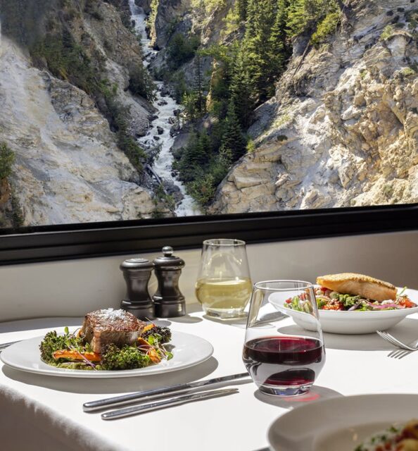 A journey onboard Rocky Mountaineer is more than just a feast for the eyes - it’s a feast for the senses. 🍽️ Savour regionally-inspired gourmet meals prepared with local ingredients from the comfort of a full-service dining coach as sprawling views of the Canadian Rockies unfold right outside your window. 🥂 🏔️ 

📩 Contact me to book your journey and learn more about how to elevate your dining experience with GoldLeaf Service.

#RockyMountaineer #GoldLeafService #LuxuryTrainTravel #ScenicDining #GourmetOnRails #CanadianRockies #TrainWithAView #LuxuryOnRails #RailJourney #AllAboard #TravelInStyle