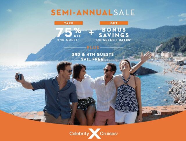 Now is the time to book. ✨
Celebrity Cruises’ Semi-Annual Sale is here with 75% off the 2nd guest, bonus savings, and 3rd & 4th guests sailing free on select sailings.
Let me help you lock in the best value and plan your perfect getaway.
Message me to get started!