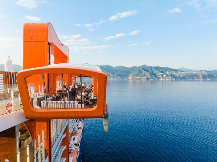Experience the magic of Portofino from the iconic Magic Carpet aboard Celebrity Edge. 🌅✨ With breathtaking views of the ocean, mountains, and charming Italian coast, it’s the perfect spot to unwind and enjoy happy hour with a glass in hand. Whether sailing into sunset or soaking in the scenery, this is what relaxation and adventure at sea are all about. 🚢🌊 #MagicCarpet #CelebrityEdge #ItalianEscape
(800) 526-1412