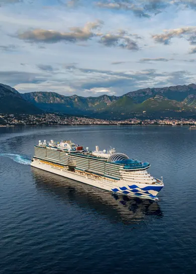 The Sun Princess in Montenegro.