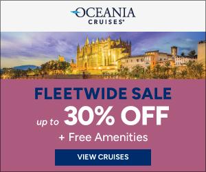 Oceania Cruises Fleetwide Sale